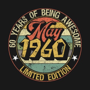 born May 1960 Vintage Gift T-Shirt