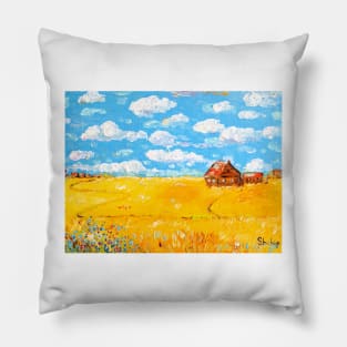 House by The Field Pillow