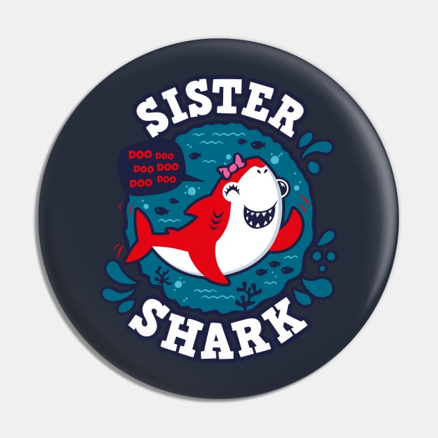 Sister Shark (trace) Pin by Olipop