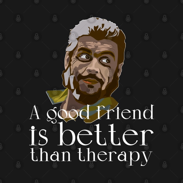 A good friend is better than therapy by CatCoconut-Art