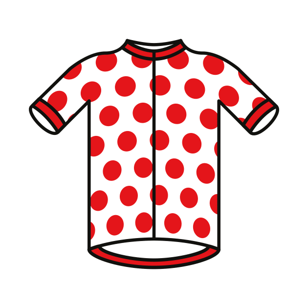 Polka Dot Climbers Cycling Jersey by Radradrad