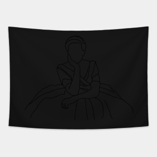 The Princess Diaries Pensive Queen Clarisse Outline Tapestry