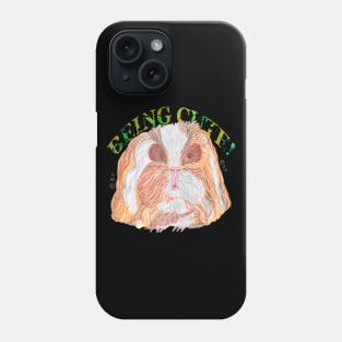 TEXEL GUINEA PIG BEING CUTE Phone Case