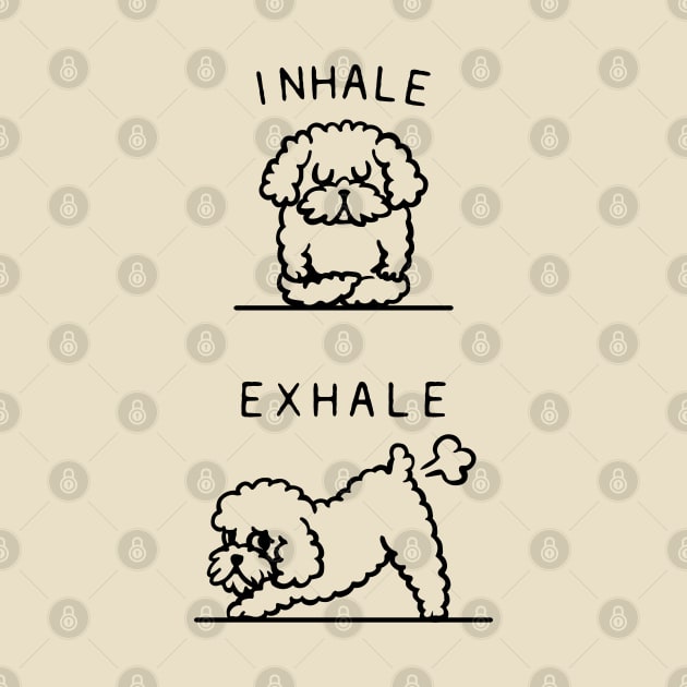 Inhale Exhale Toy Poodle by huebucket