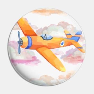 Retro Airplane Pin