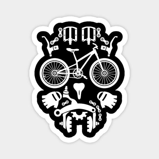 Bicycle Face by Parts Magnet by ThyShirtProject - Affiliate