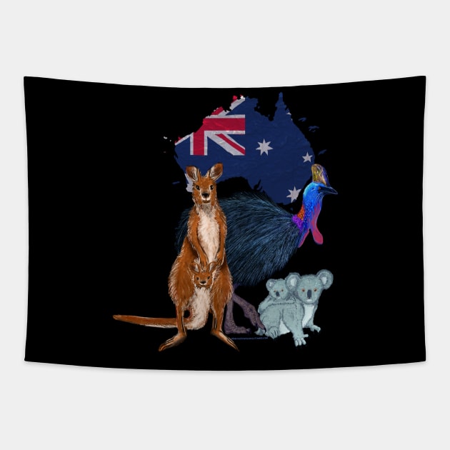 Save Australia's Animals Tapestry by AlexandraHallPinner