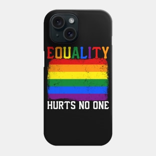 Pride Human Rights Lgbt Equality Hurts No One Phone Case