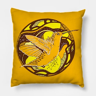 Sorange Circle of The Hummingbird Pillow