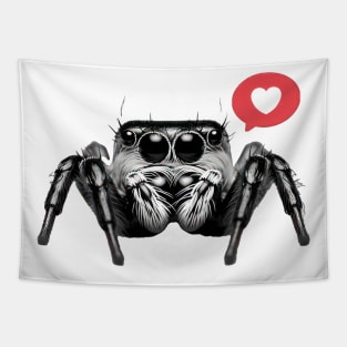 Jumping Spider - Love You! Tapestry