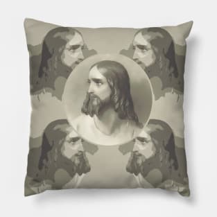 Jesus Christ face to the side Pillow