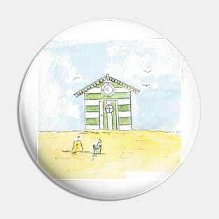 Little striped hut Pin