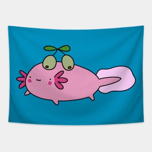 Olive Axolotl Tapestry