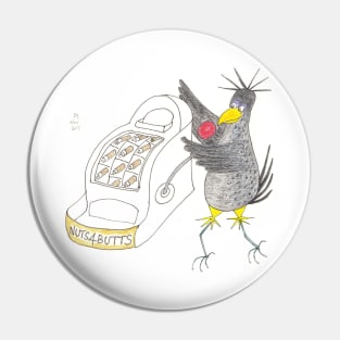 Crow cig butt bandit Pin