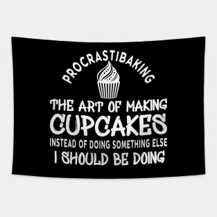 Cupcake - Proscrastibaking the art of making cupcakes Tapestry