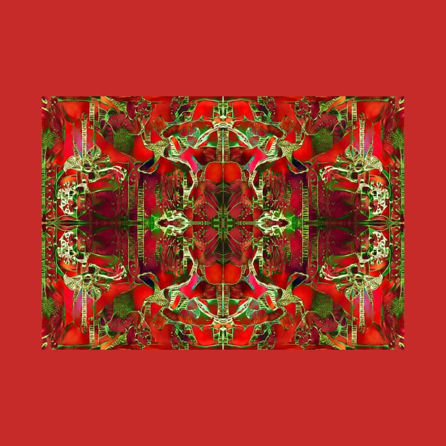 Christmas Kaleidoscope. Abstract Design by ArtlyStudio