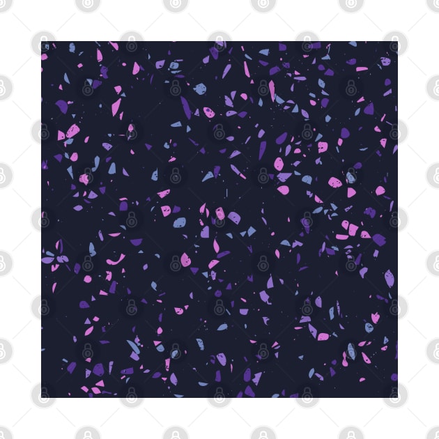 Terrazzo Pattern With 90's Retro Colors by thesnowwhyte