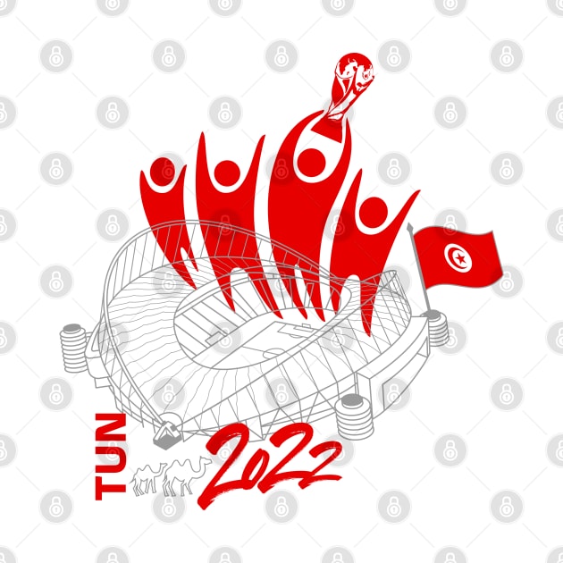 Tunisia World Cup Soccer 2022 by DesignOfNations