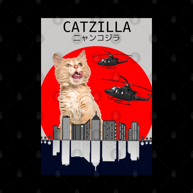 CATZILLA - GINGER CAT by AdorableTees