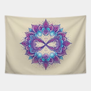 Mandala Purple Blue 2 Tapestry