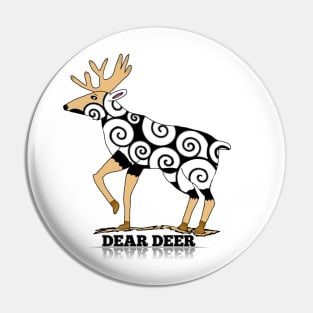 Dear Male Deer Pin