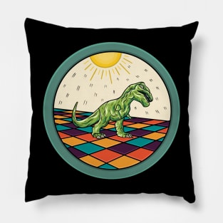 dinosaurus in the sun Pillow