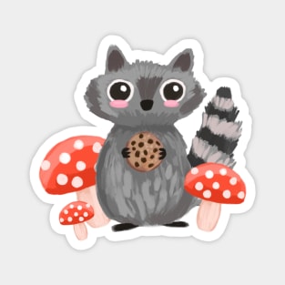 Cookie Raccoon Magnet