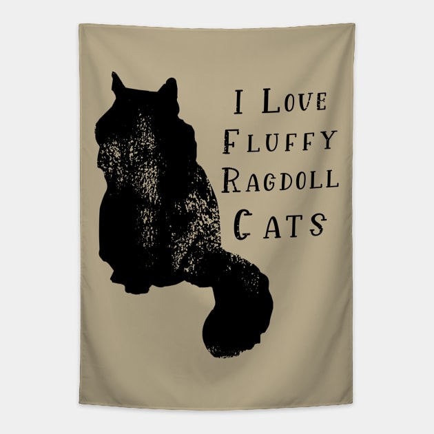 I love fluffy ragdoll cats Tapestry by Razumi Yazura