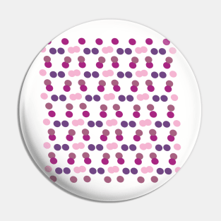 Purple Geometric Dots Pin