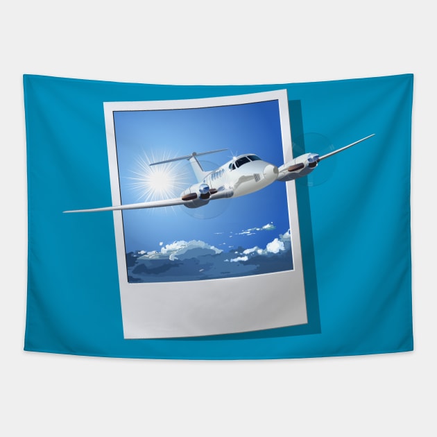 Civil utility airplane Tapestry by Mechanik