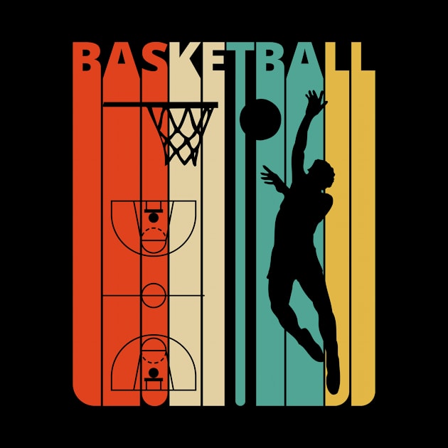 Basketball Silhouette, retro design. by MadebyTigger