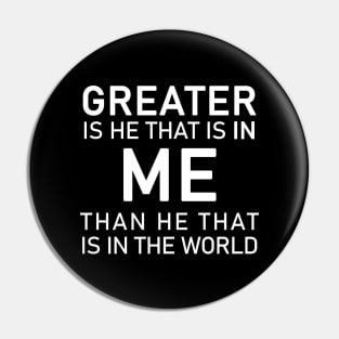 1 John 4:4 Bible Verse Greats is He that is in You Quote Pin