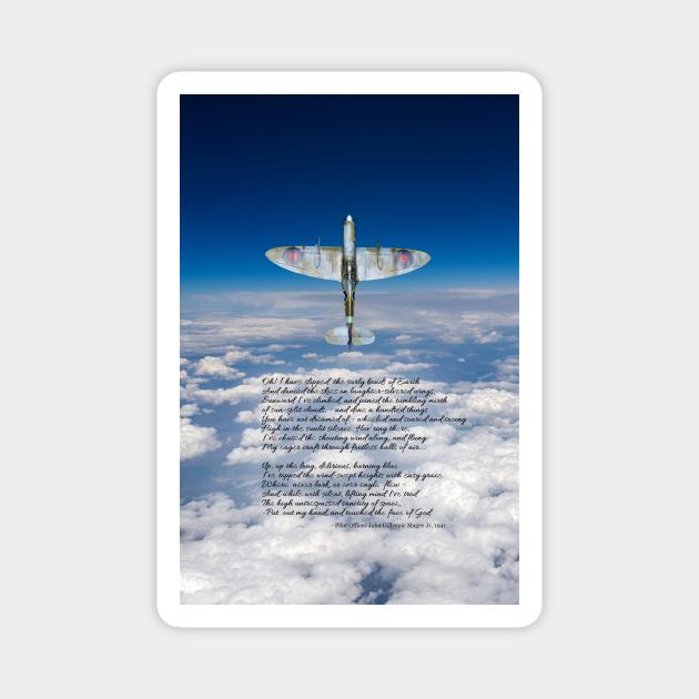 High Flight Poem Magnet by Gary Eason's Flight Artworks