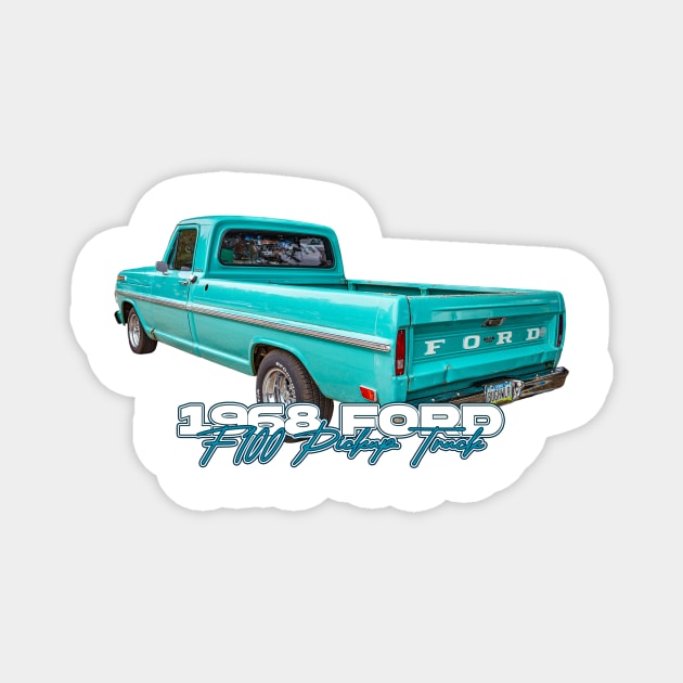 1968 Ford F100 Pickup Truck Magnet by Gestalt Imagery