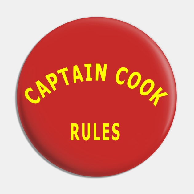 Captain Cook Rules Pin by Lyvershop