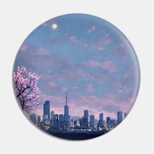 Spring in the City Pin