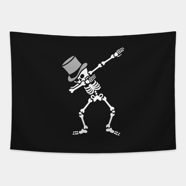 Dab Skeleton Bachelor party wedding high hat Tapestry by LaundryFactory