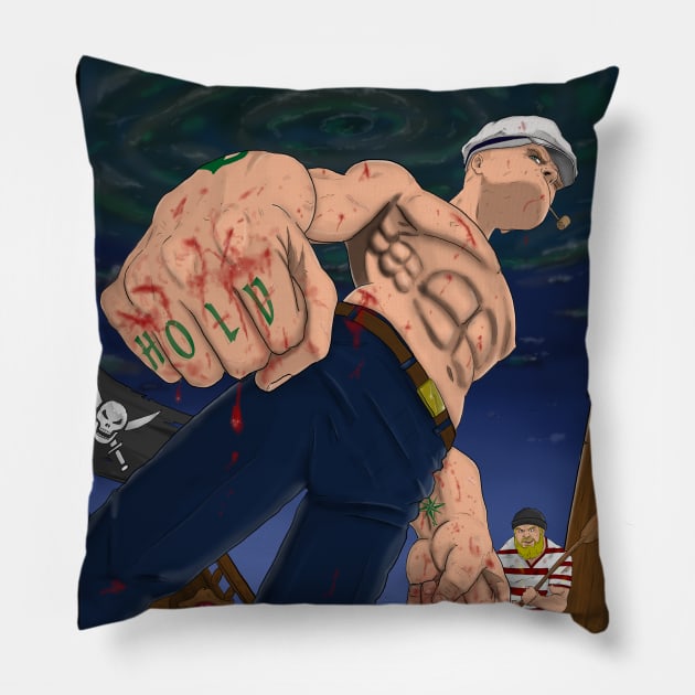 Popeye the Sailor Man Pillow by Deadpoolinc