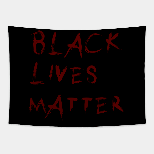 BlackLivesMatter Red Tapestry by mobilmogok99