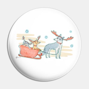 Lazy reindeer Pin