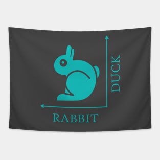 Duck Rabbit Illusion Tapestry