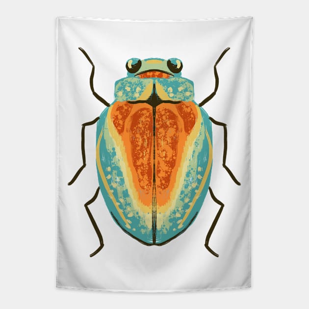 Colorful Bug Tapestry by Salty Siren Studios