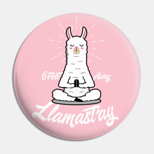 Llamastay 6 feet away Pin