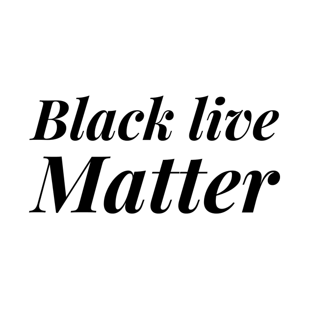 black live matter by Narcis