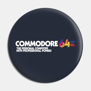 Commodore 64 Computer Logo Pin