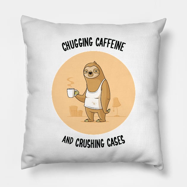 Sloth Coffee Custom Pillow by zoljo