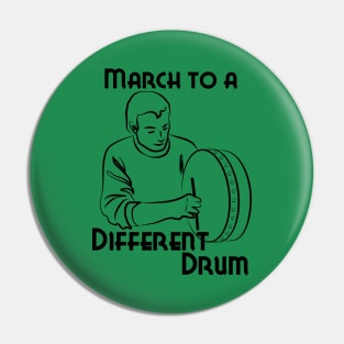March to a Different Drum - Man With Bodhran Pin