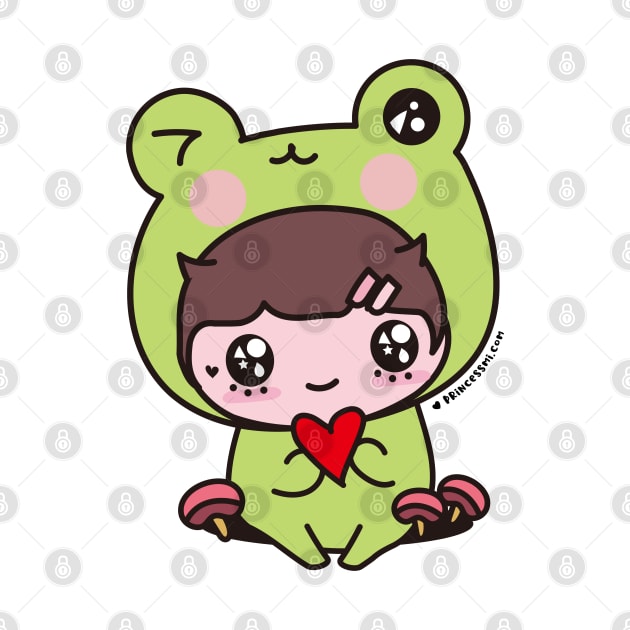 cute frog, cosplay frog, kawaii frog cartoon by princessmi-com