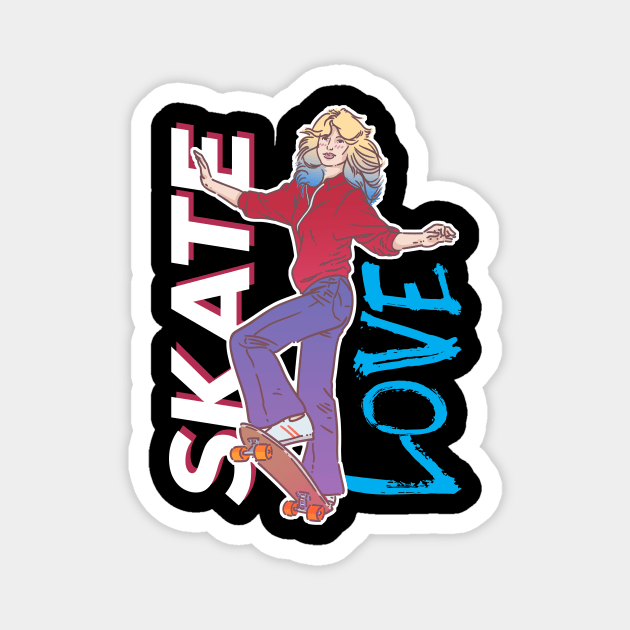 Skate love Magnet by BREAKINGcode