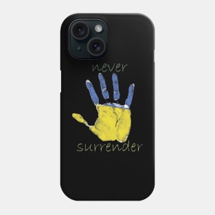 never surrender Phone Case